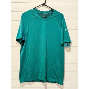 Men's Teal Green Fabletics Athletic T-Shirt Short Sleeve Performance Tee